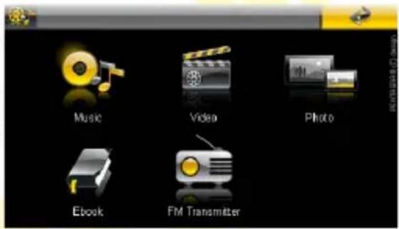 Pentagram Nomad Evo 5.0 P 9450 - Menu Multimedia - 1