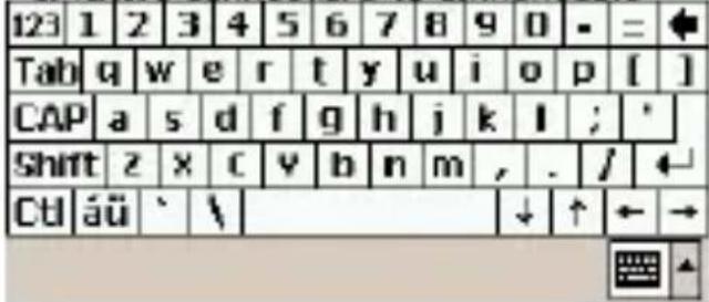 123 1 2 3 4 5 6 7 8 9 0 - = ◆ Tab q w e r t y u i o p [ ] CAP a s d f g h j k l ; ' Shift z x c v b n m , . / ← Cbl áü ` \ ↓ ↑ ← →