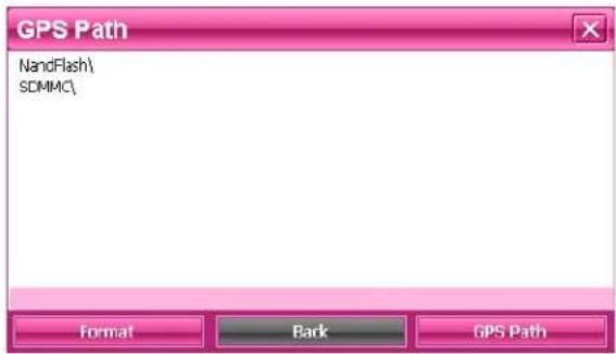 GPS Path NandFlash\ SDMMC\ Format Bank GPS Path