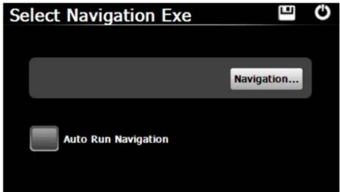 Select Navigation Exe Navigation... Auto Run Navigation