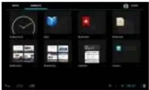 Screenshot of a mobile app interface displaying multiple app icons and status bar with Chinese labels