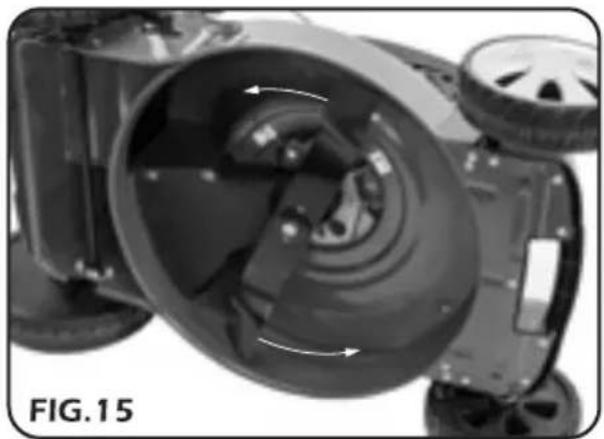Draper LMP480 - - BLADE CARE (Figs.14&15: - 2