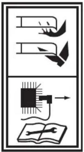 Diagram illustrating electrical circuit components including a switch, fuse, microchip, and open book with Chinese labels.