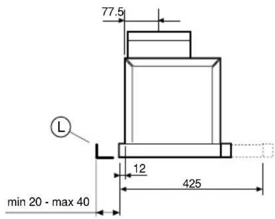 77.5 L 12 425 min 20 - max 40