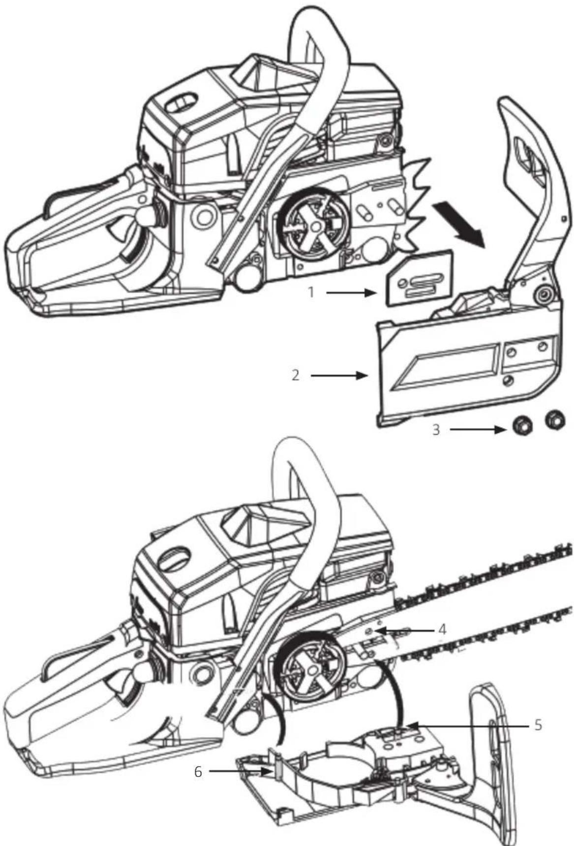 Meec Tools 721-341 - MONTOWANIE PROWADNICY I ŁAŃCUCHA - 1