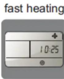 fast heating + 10:25