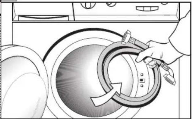CDA CI230 - The water supply hose is inside the drum: - 1