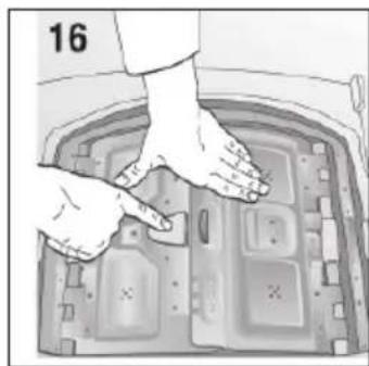 Close-up of hands installing or adjusting a mechanical component with no visible text or symbols