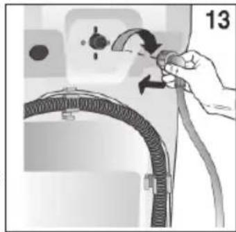 Hand holding a cable with a curved pipe, no visible text or symbols