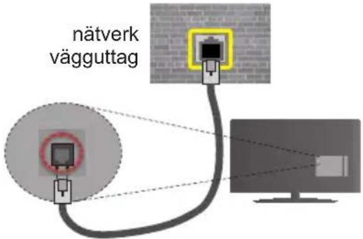 nätverk vägguttag