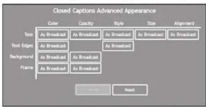 Dynex DX-L321-10A - To customize DTV closed captioning: - 4