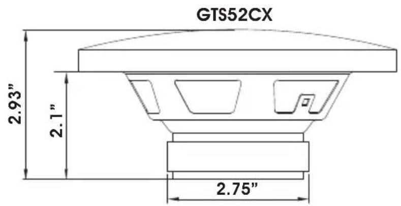 GTS52CX 2.93" 2.1" 2.75"