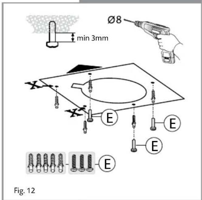 min 3mm Ø8 E E E E Fig. 12