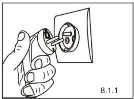 Hand inserting a socket into an electrical outlet (no text or symbols visible)