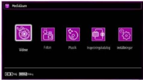 Media library Videor Foton Musik Inspeiningskatalog Installeringar