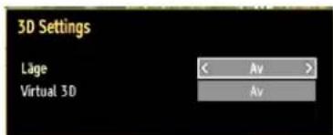 3D Settings Lage Av Virtual 3D Av