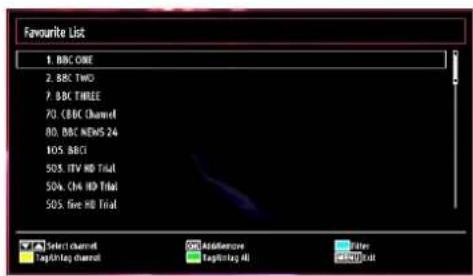 Favourite List 1. BBC ONE 2. BBC TWO 7. BBC THREE 70. BBC Channel 80. BBC NEWS 24 105. BBC 505. ITV BD Trial 504. CHD HD Trial 505. Five BD Trial Select channel Television channel Additive Television All Driver Beijing Trail