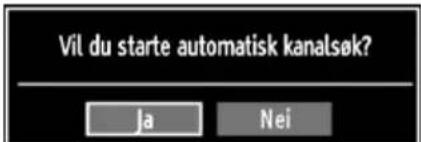 Vil du starte automatisk kanalsøk? Ja Nei