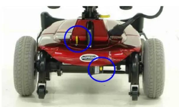 Shoprider UL8-W Venice - ENGAGED / DISENGAGED MODE (Fig. 6) - 1