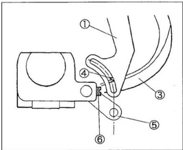 Technical diagram of a mechanical device with numbered components for identification