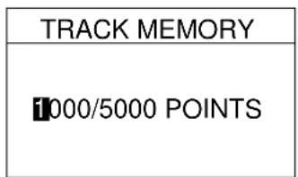 TRACK MEMORY 1000/5000 POINTS