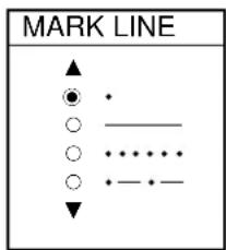 MARK LINE ▲ ● • ○ —— ○ ••••• ○ •—•—
