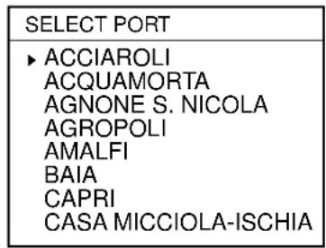 SELECT PORT ► ACCIAROLI ACQUAMORTA AGNONE S. NICOLA AGROPOLI AMALFI BAIA CAPRI CASA MICCIOLA-ISCHIA