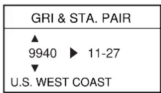 GRI & STA. PAIR ▲ 9940 ▶ 11-27 ▼ U.S. WEST COAST