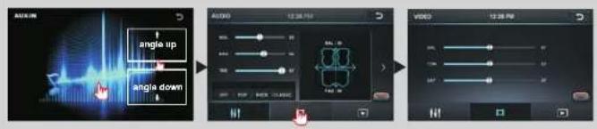 AUDIO angle up angle down AUDIO 12.38 PM VIDEO 12.38 PM