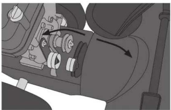 Cotech DB75524FM - Changing the drive belt - 5
