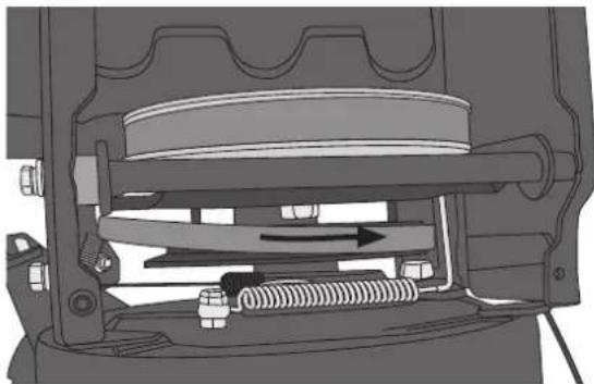 Cotech DB75524FM - Changing the drive belt - 8