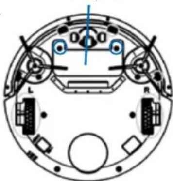 Top-down schematic of a circular mechanical or electronic component with labeled parts (no text or symbols)