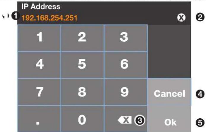 IP Address 192.168.254.251 1 2 3 4 5 6 7 8 9 Cancel . 0 ③ Ok