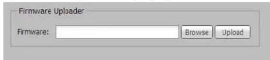 Firmware Uploader Firmware: Browse Upload