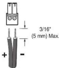 3/16" (5 mm) Max. + -
