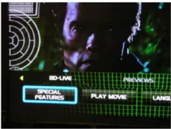 BD-LIVE PREVIEWS SPECIAL FEATURES PLAY MOVIE LANGI