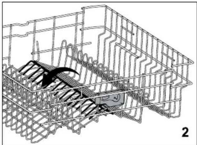 Elba EBDW 1251 A SS - Collapsible upper basket wires (depends on the model) - 2