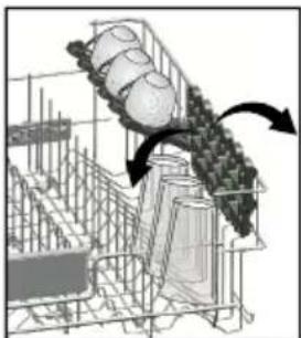 Elba EBDW 1251 A SS - Upper basket height adjustable rack (depends on the model) - 1