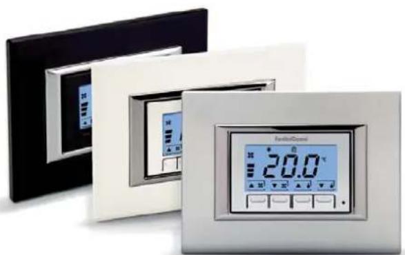 Fantini Cosmi CH133RR - Flush mounting thermostat for fan-coils, 3 speeds + automatic - 3