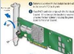 ① Redwood antenna with the full-head bracket will be a power pin (PCI back panel) ② Your B40's configuration package with the full-head bracket. If the low-power bracket is designed to secure the two elements as closing the green bracket to the other bracket. ③ Power input (P) is shown in the image.