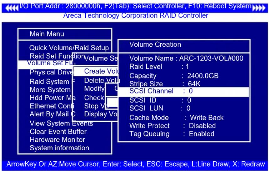 I/O Port Addr : 28000000h, F2(Tab): Select Controller, F10: Reboot System Areca Technology Corporation RAID Controller Main Menu Quick Volume/Raid Setup Raid Set Function Volume Set Full Volume Set Physical Drive Create Volu Raid System F Delete Volu More System Modify G Hdd Power Ma Check Ethernet…