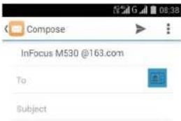 Compose InFocus M530 @163.com To: Subject