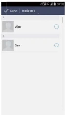 Done | 0 selected A Abc X Xyz
