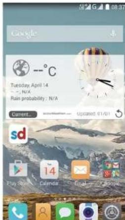Google Tuesday, April 14 —, N/A Rain probability: N/A Current... Updated: 01/01 sd Play Store Calendar Email: Google