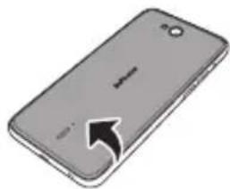 INFOCUS Bingo 21 M430 - Installing SIM Card(s), Memory Card, and Battery - 1