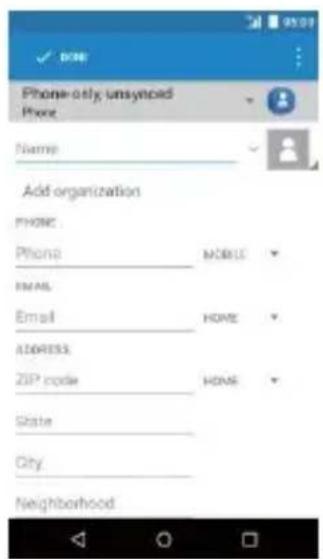 Phone-only unsynced Phone Name Add organization phone: Phone MOBUS EMAIL Email HOME ADDRESS ZIP code HOME State City Neighborhood