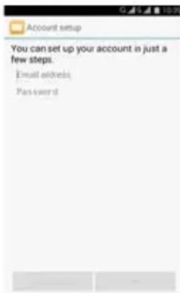 Account setup You can set up your account in just a few steps. Email address: Password: