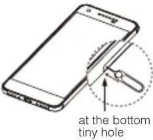 at the bottom tiny hole