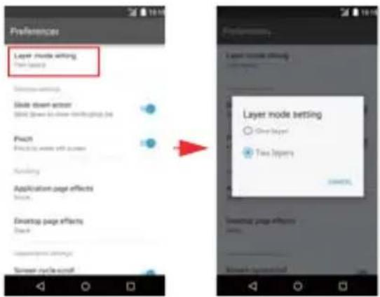 Preferences Layer mode setting Open Layers Browse settings Slide down action OK! Open Layer to other (if any) or less Plush Preview page effects with access Handling Application page effects Show Encrypt page effects Show Uninterrupt options Turnover cycle effect Layer mode setting Open Layers Two Layers Tweeting page effects Show Browse settings