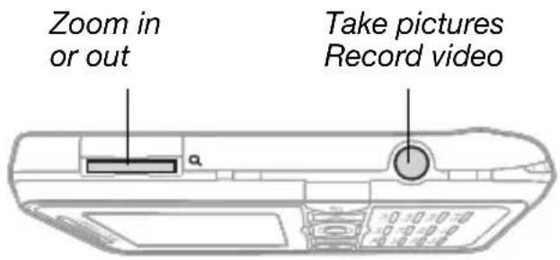 Zoom in or out Take pictures Record video